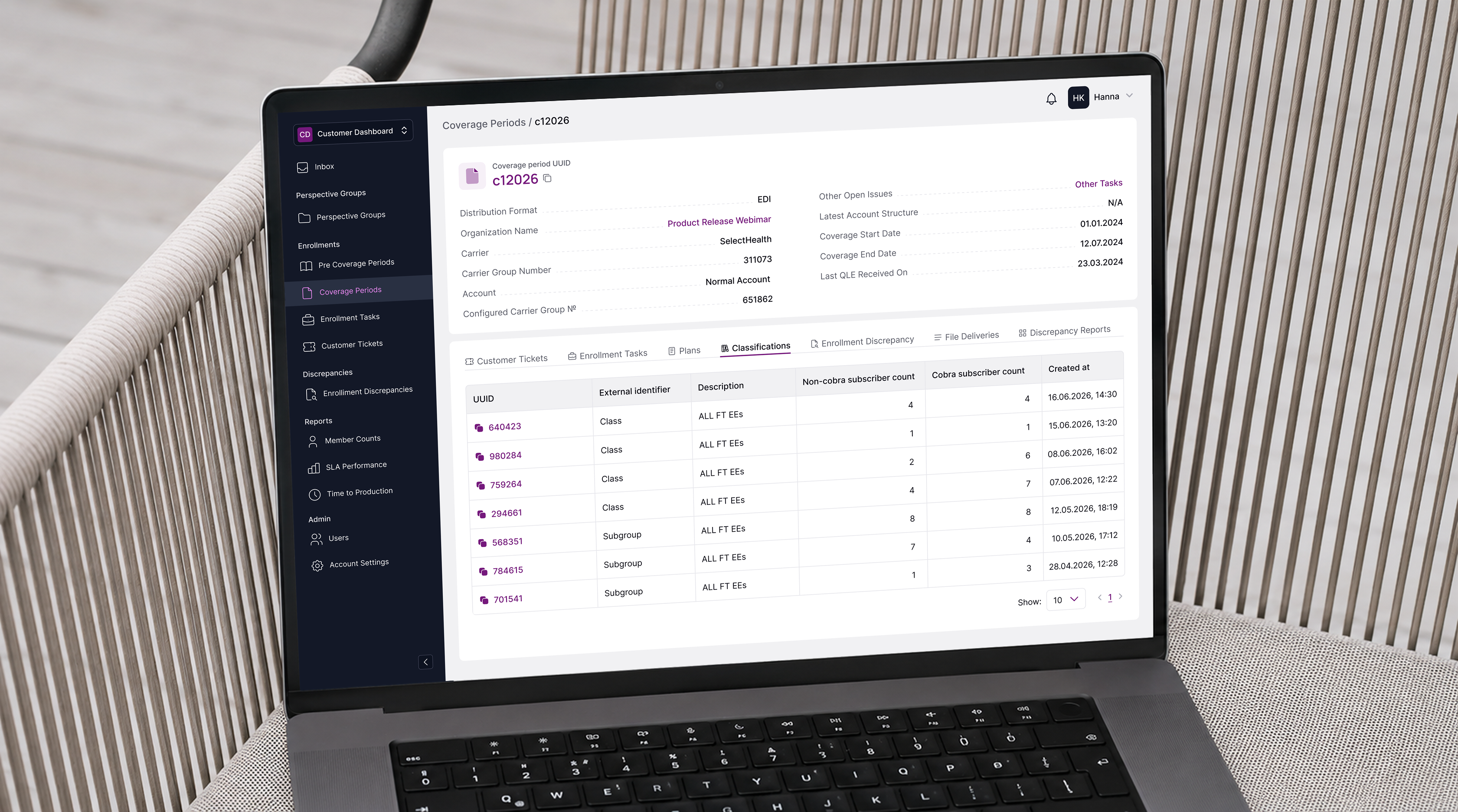 Customer Dashboard navigation — the expanded and collapsed sidebar rails floating over a soft purple backdrop